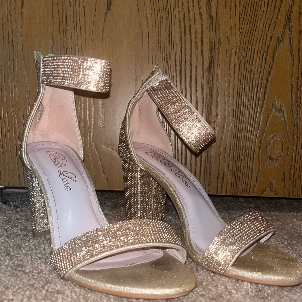 Bella Luna rhinestone heels